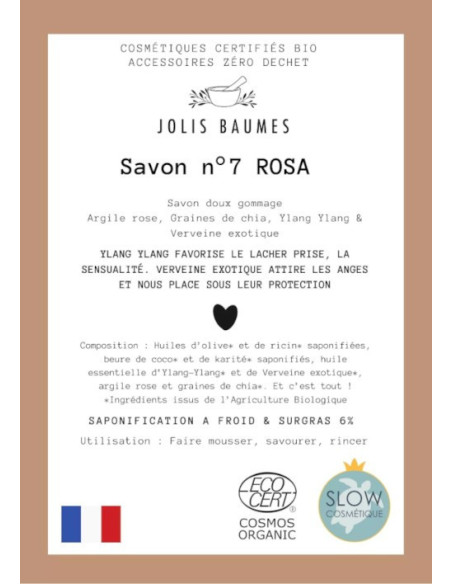 Savon Exfoliant N°7 Rosa - JOLIS BAUMES
