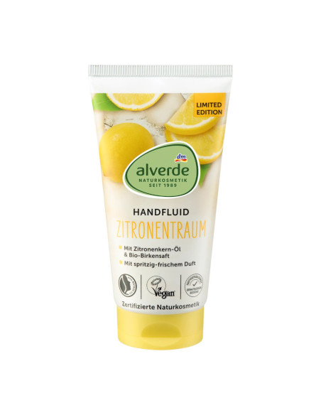 Crème Bio pour les mains au citron biologique Alverde
